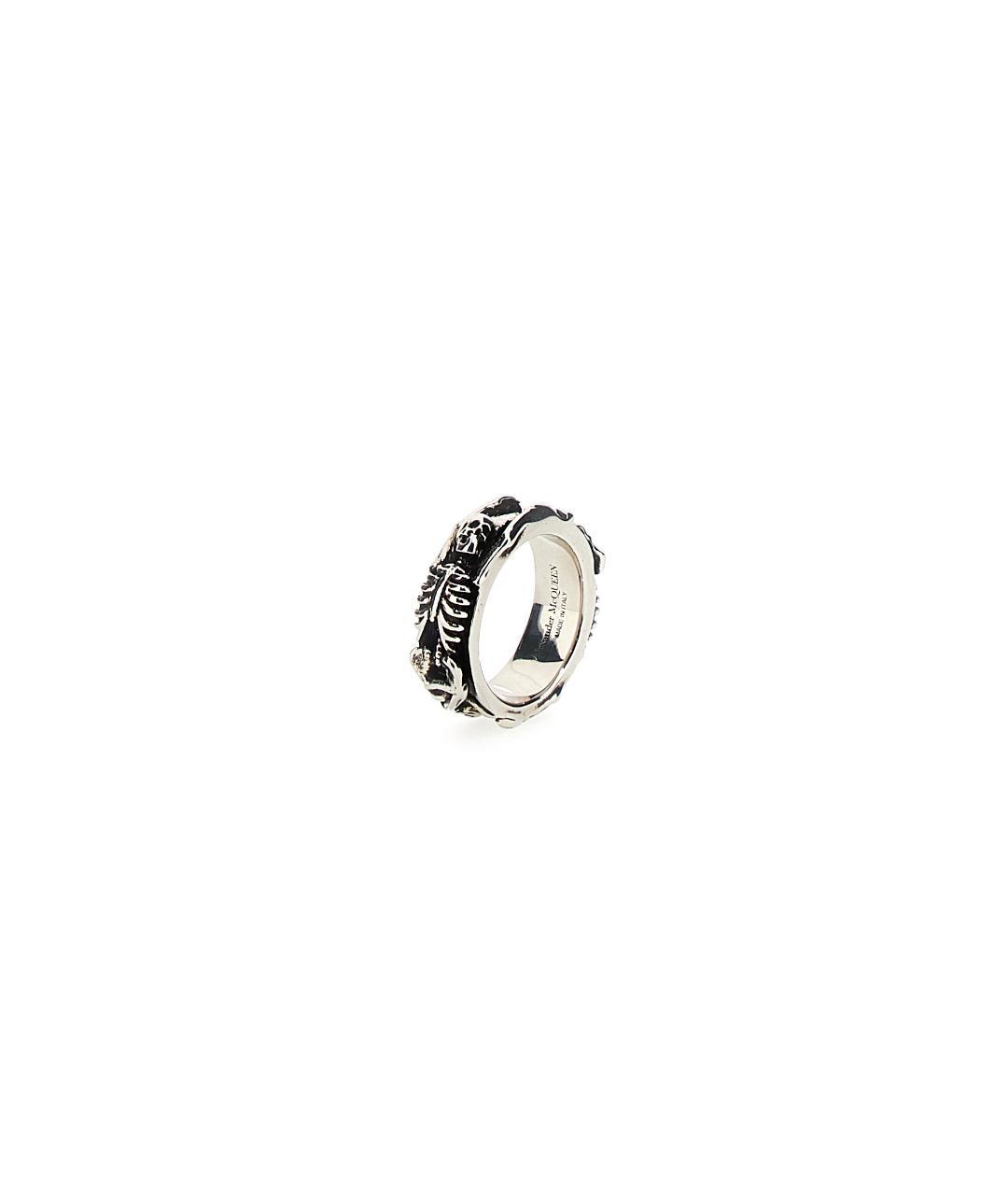 ALEXANDER MCQUEEN Серебряное металлическое кольцо, фото 1