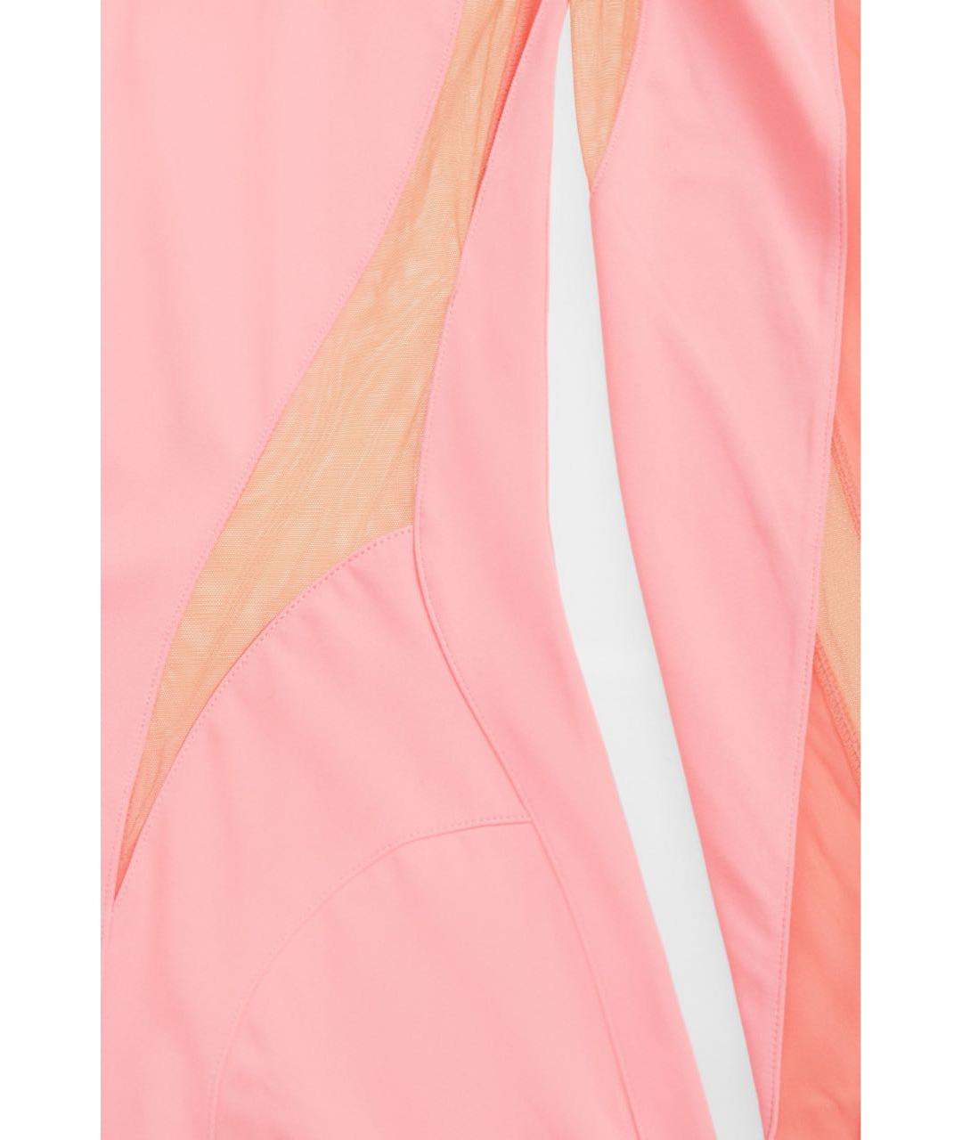 MUGLER Розовое полиамидовое коктейльное платье, фото 7
