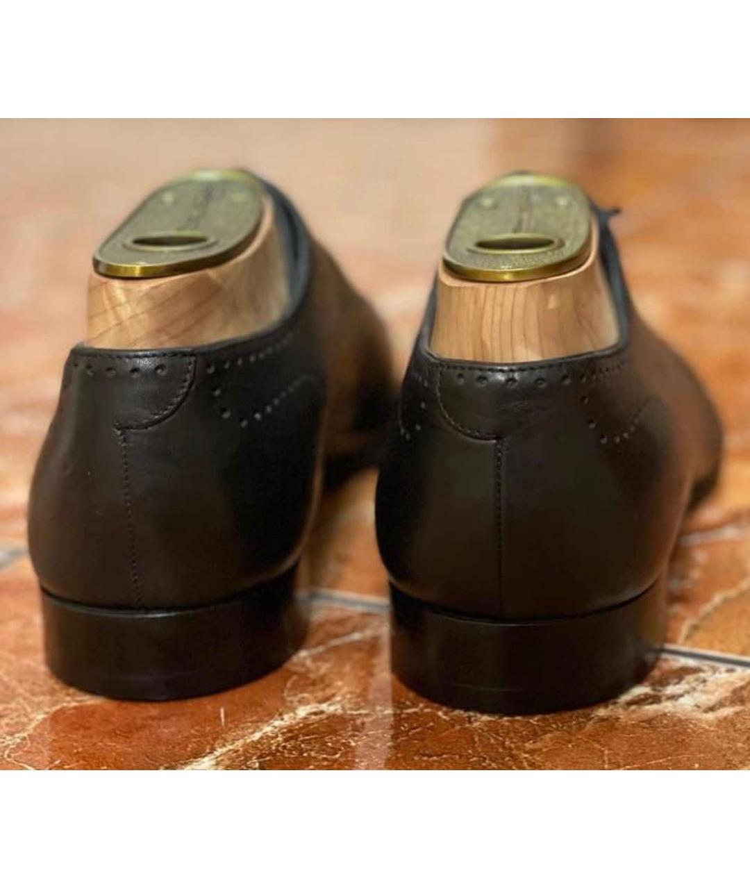 LOUIS VUITTON PRE-OWNED Черные кожаные туфли, фото 5