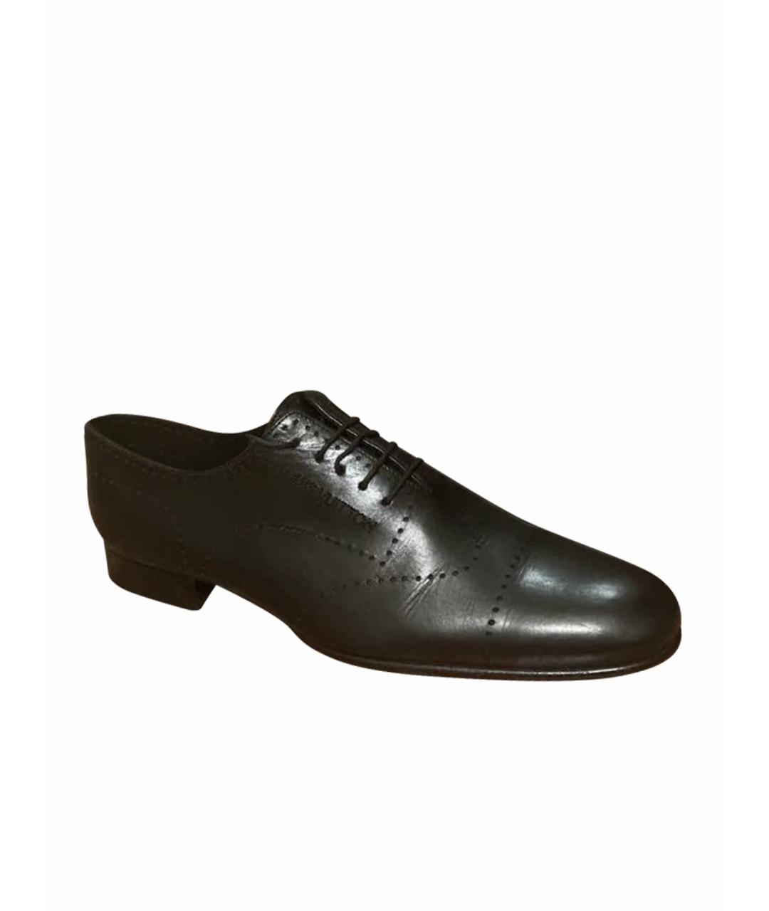 LOUIS VUITTON Черные кожаные туфли, фото 1