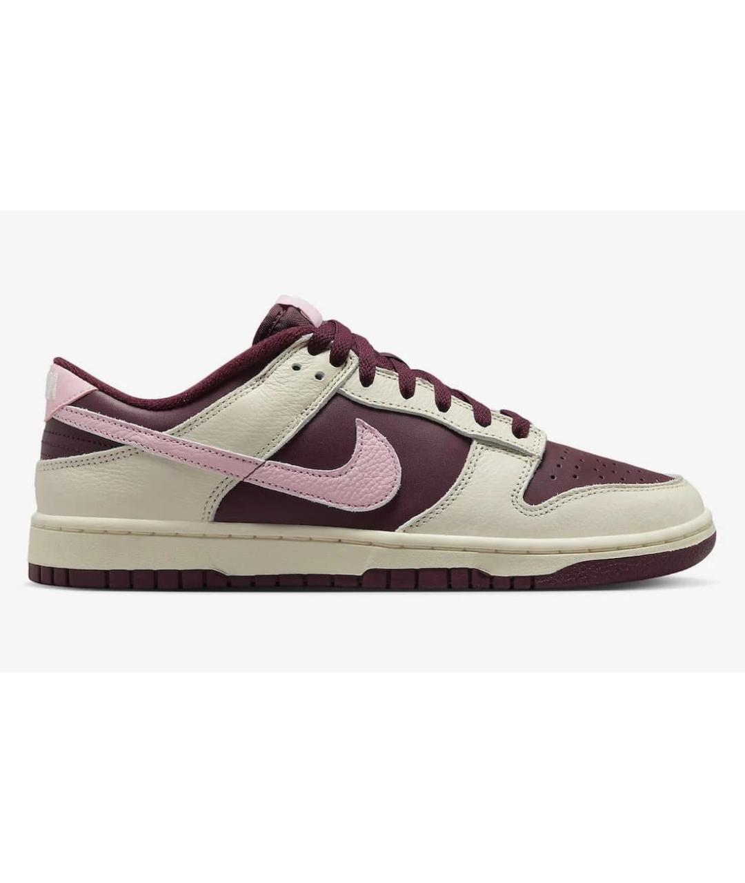 NIKE Бордовые кроссовки из искусственной кожи, фото 6