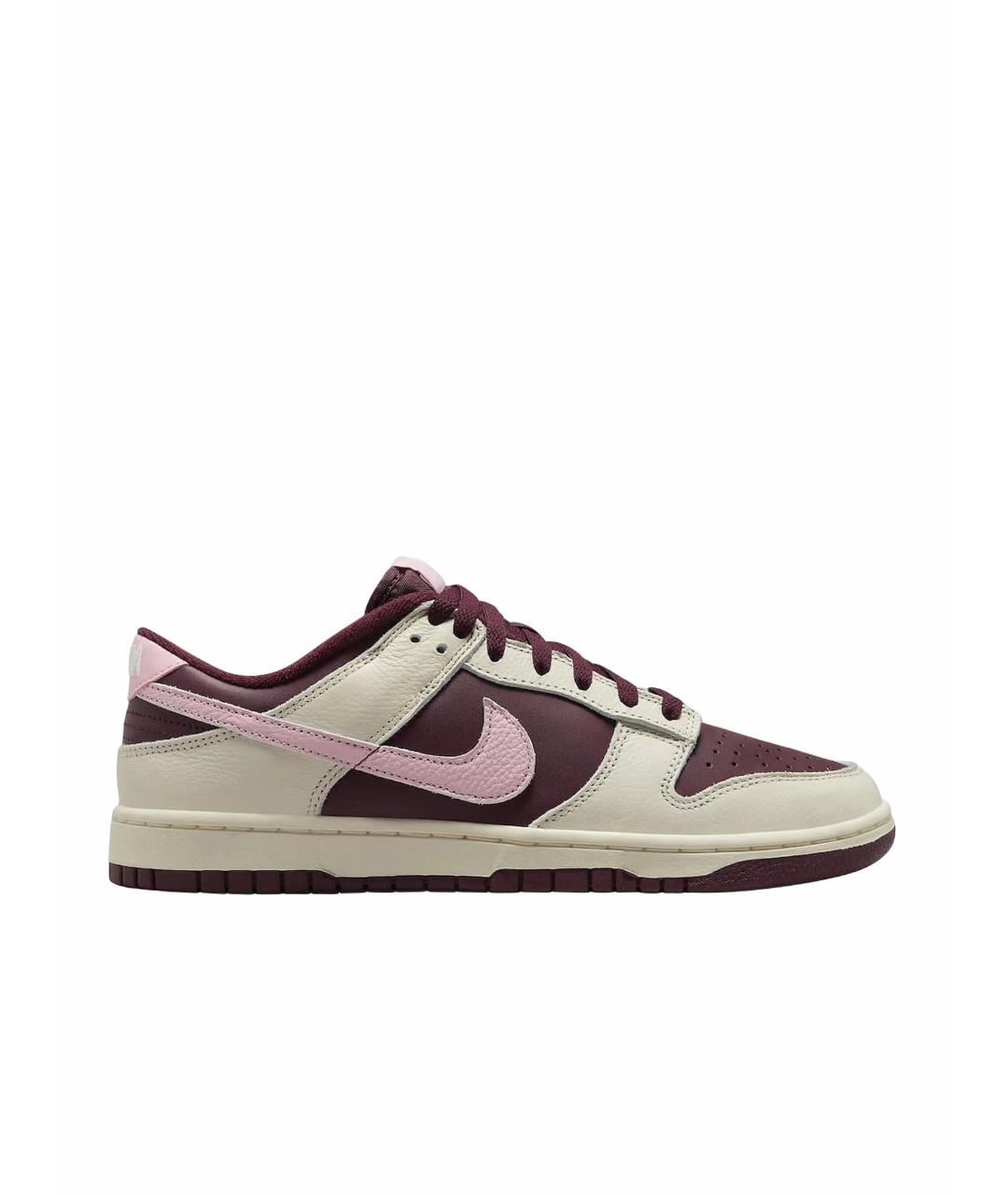 NIKE Бордовые кроссовки из искусственной кожи, фото 1