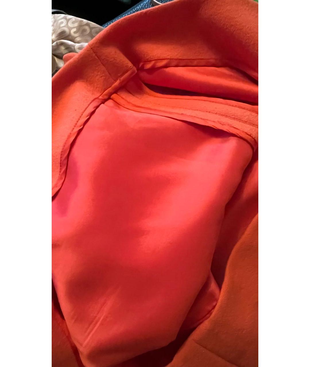 VERSACE COLLECTION Оранжевое вискозное коктейльное платье, фото 3