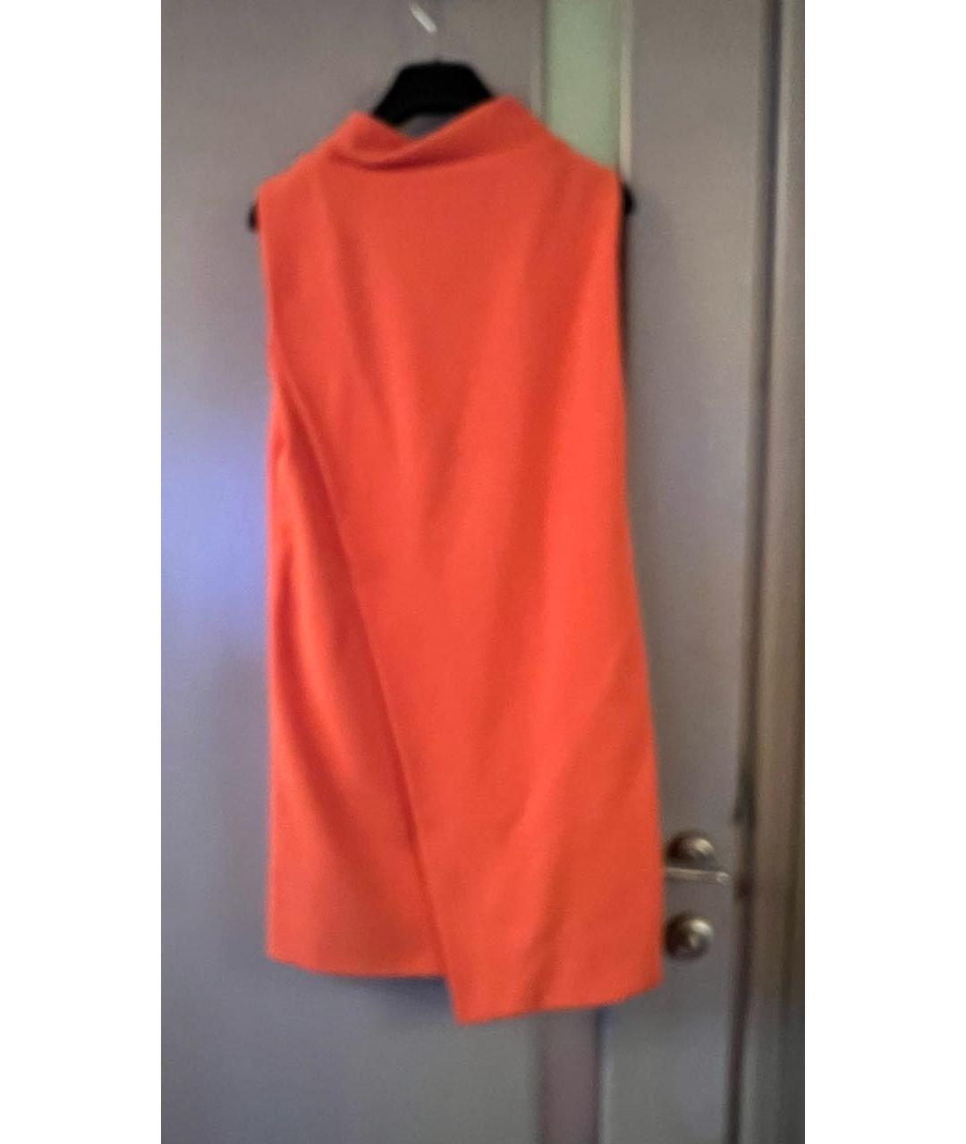 VERSACE COLLECTION Оранжевое вискозное коктейльное платье, фото 2