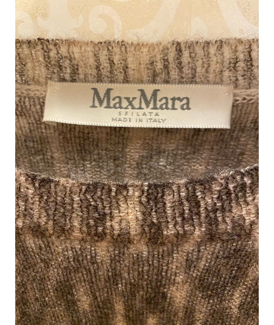 MAX MARA Коричневый шерстяной джемпер / свитер, фото 3