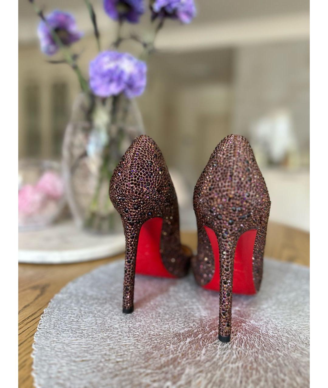 Christian louboutin burgundy heels best sale