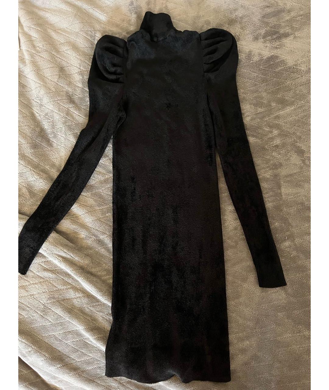 ALEXANDRE VAUTHIER Черное вискозное вечернее платье, фото 3