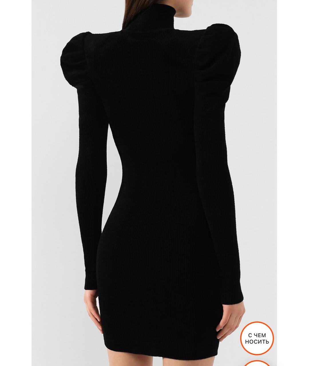 ALEXANDRE VAUTHIER Черное вискозное вечернее платье, фото 5