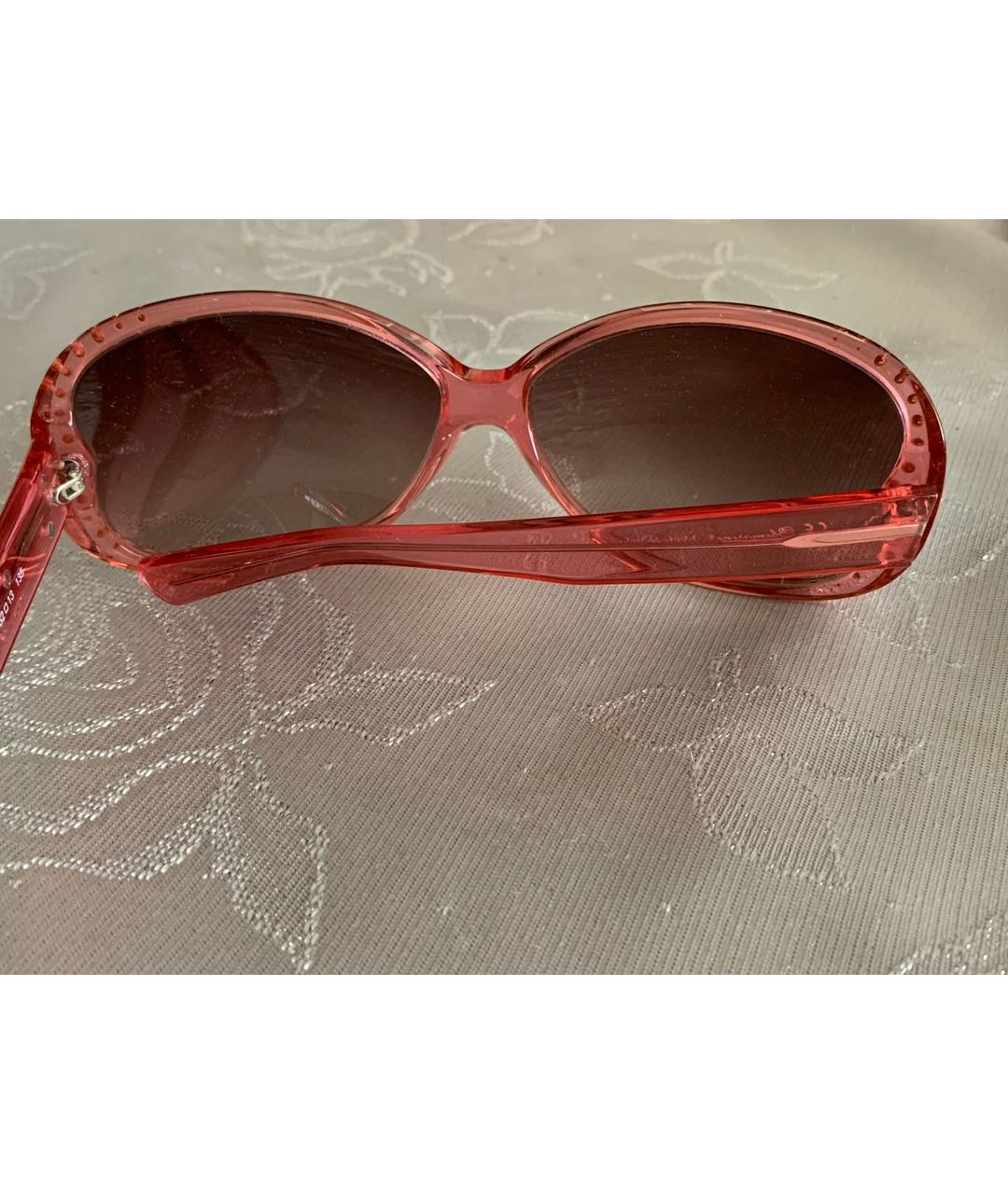 BLUMARINE Розовые пластиковые солнцезащитные очки, фото 2