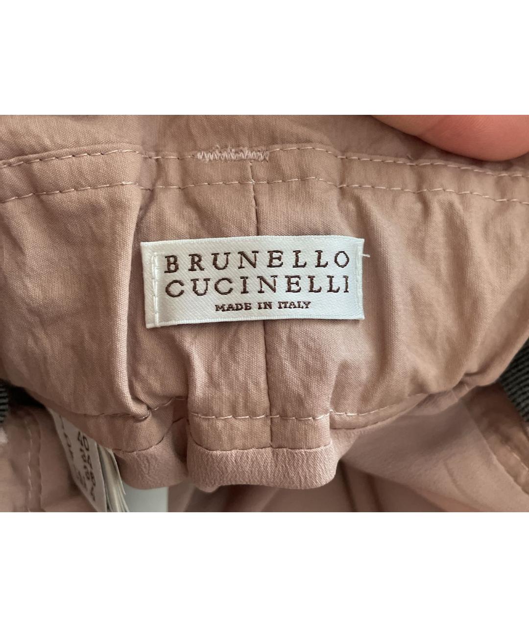 BRUNELLO CUCINELLI Бежевая хлопковая юбка макси, фото 5