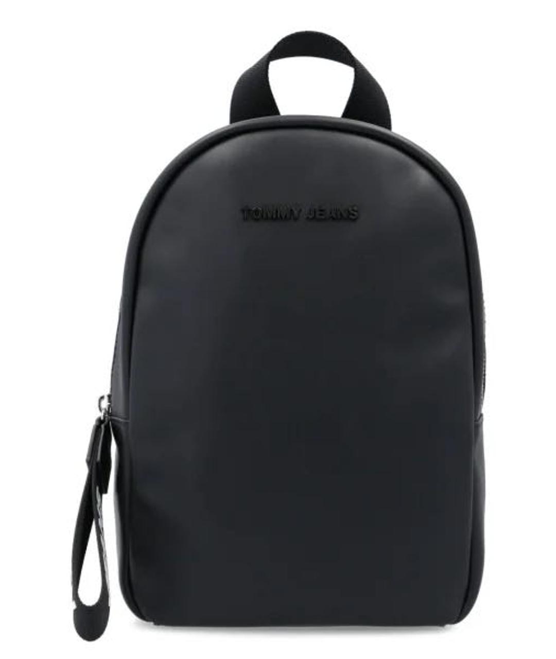 TOMMY HILFIGER Черный рюкзак из искусственной кожи, фото 1