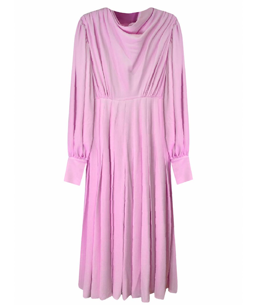 EMILIA WICKSTEAD Розовое полиэстеровое коктейльное платье, фото 1