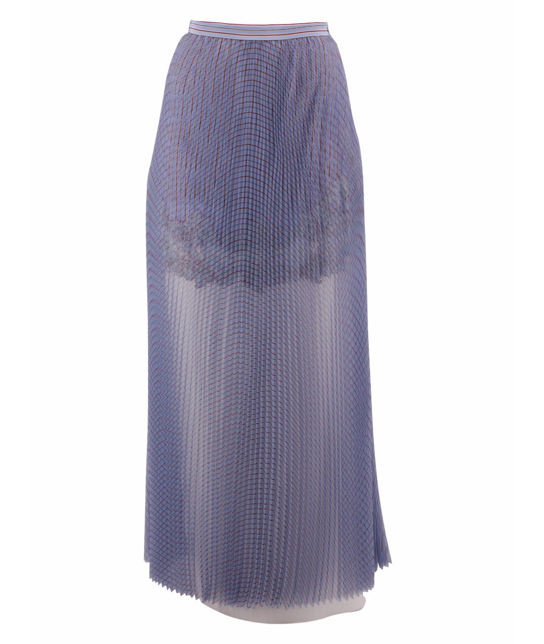 ERMANNO ERMANNO Голубая полиэстеровая юбка макси, фото 1
