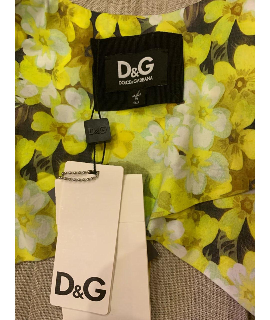 DOLCE&GABBANA Бежевый льняной жакет/пиджак, фото 5