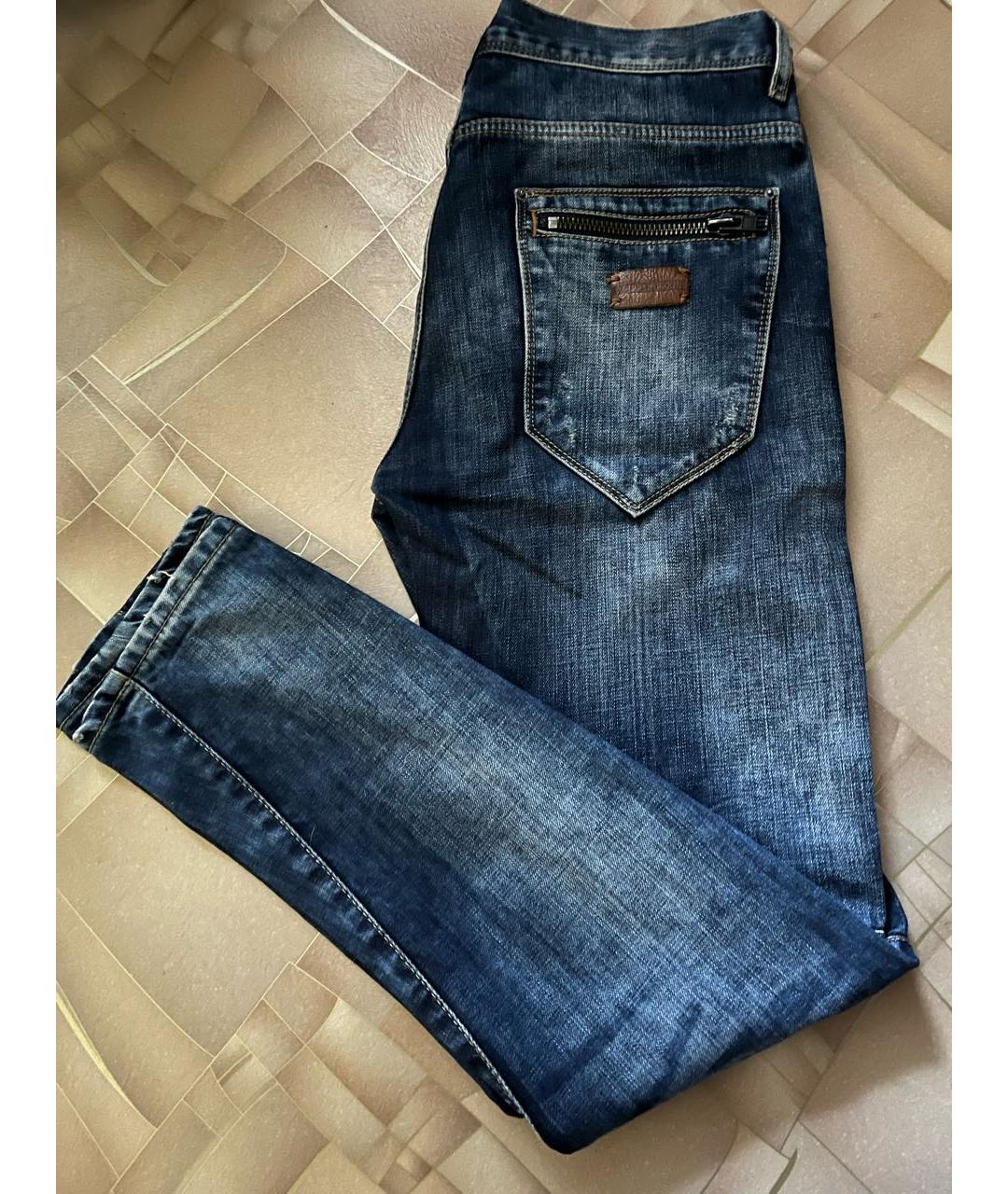 ANTONY MORATO Темно-синие хлопковые джинсы скинни, фото 4