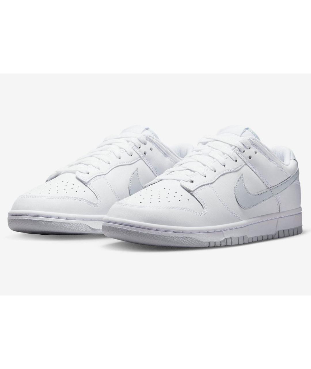 NIKE Белые кожаные низкие кроссовки / кеды, фото 2