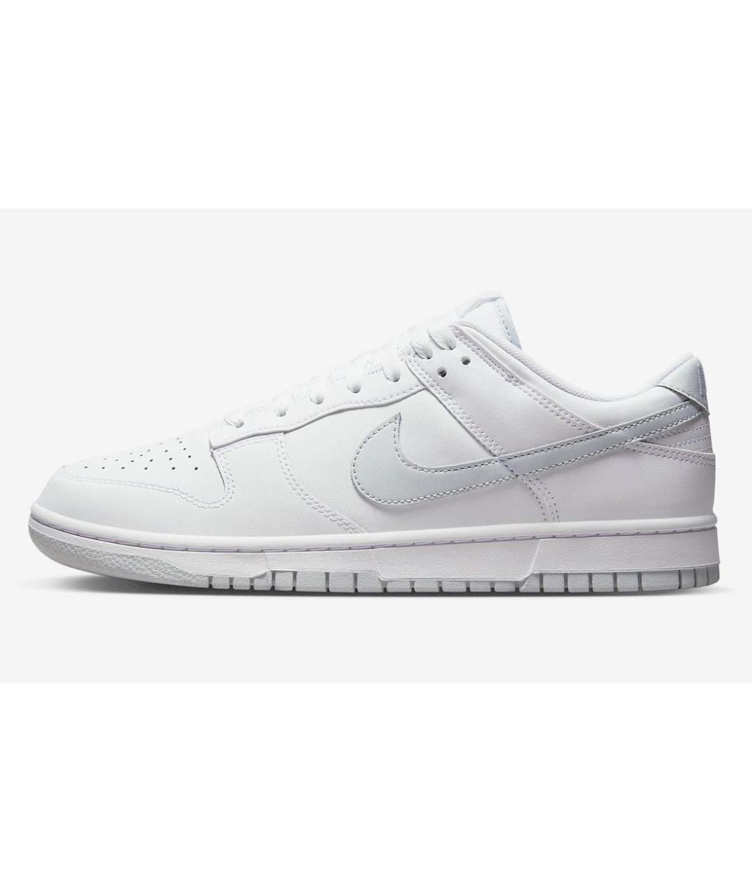 NIKE Белые кожаные низкие кроссовки / кеды, фото 3