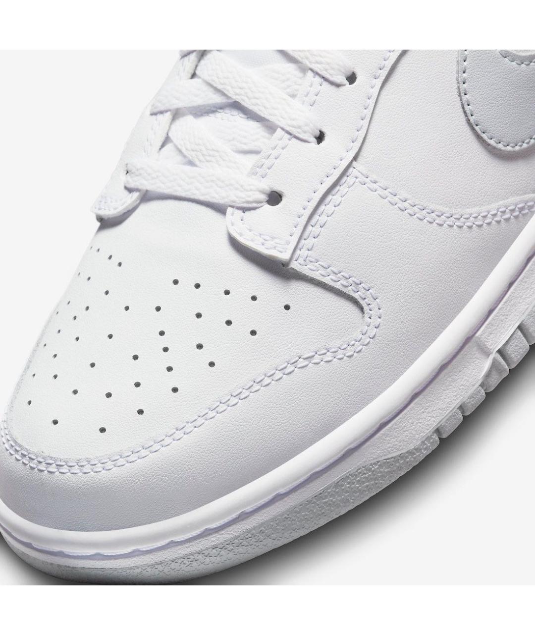 NIKE Белые кожаные низкие кроссовки / кеды, фото 6