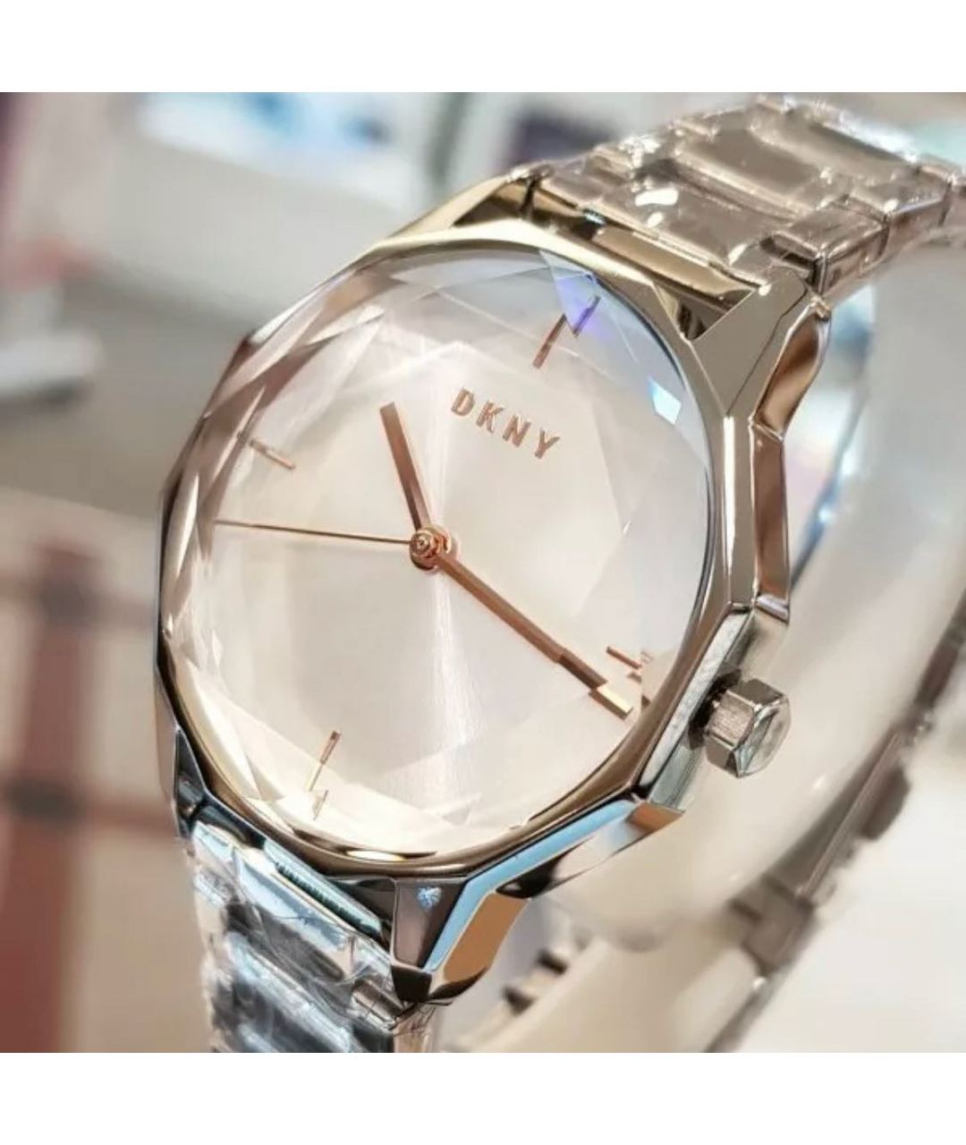 DKNY Серебряные стальные часы, фото 7