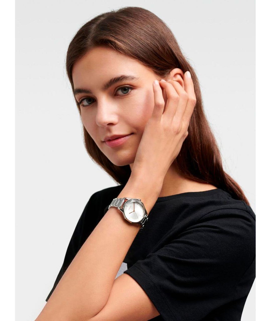 DKNY Серебряные стальные часы, фото 6