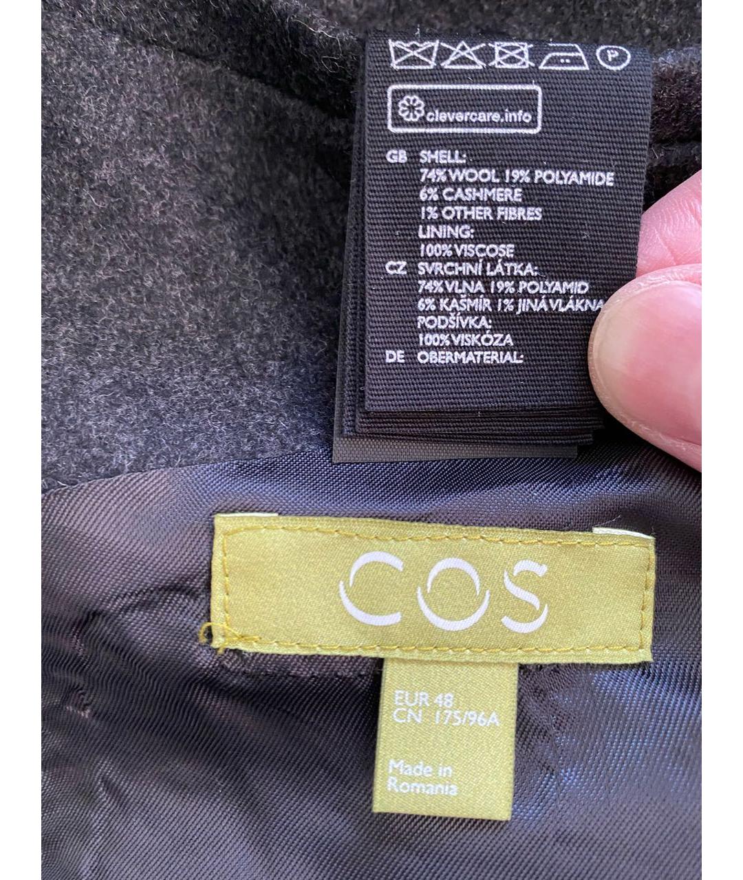 COS Антрацитовое пальто, фото 2