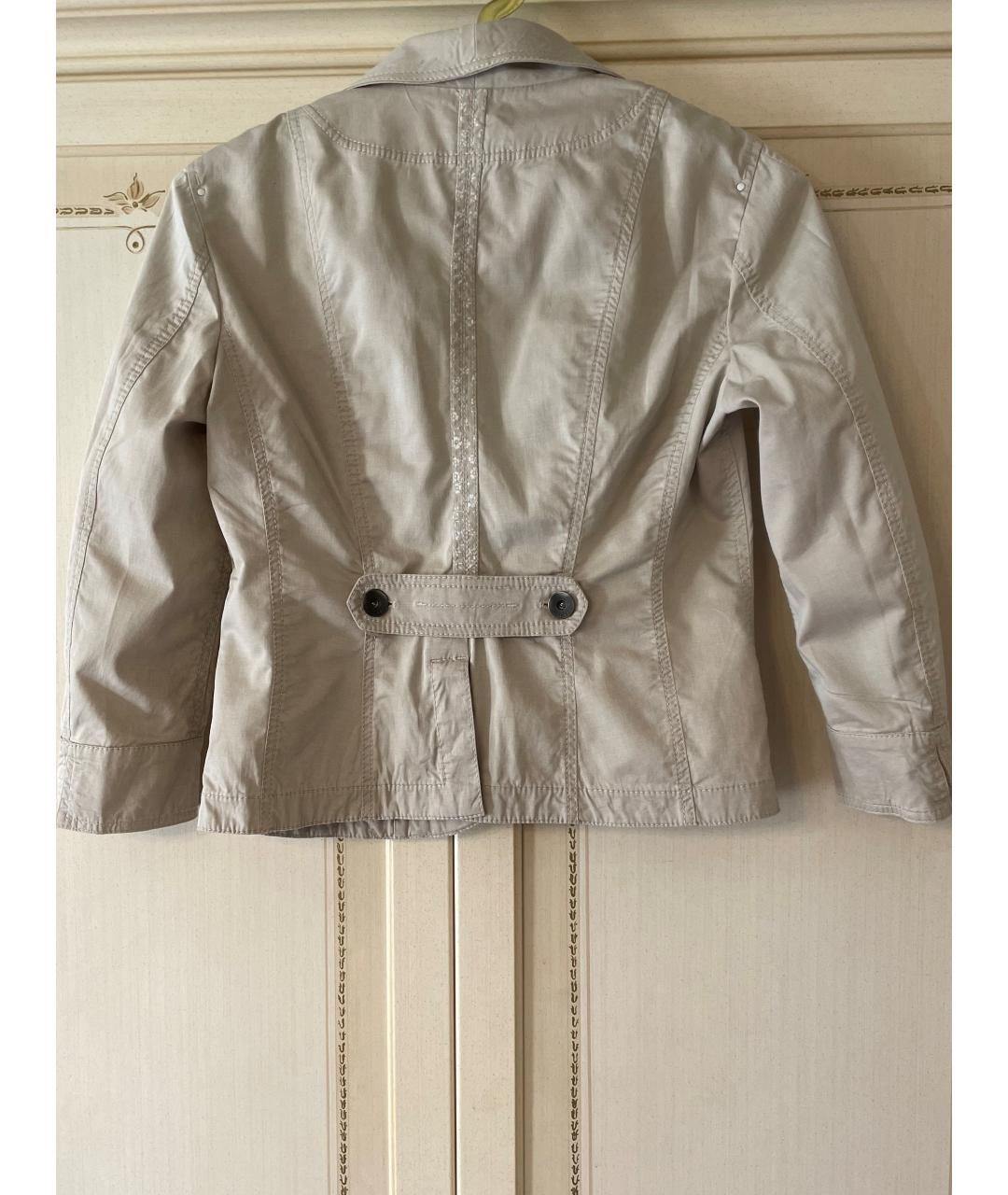 MARC CAIN Бежевый хлопковый жакет/пиджак, фото 2