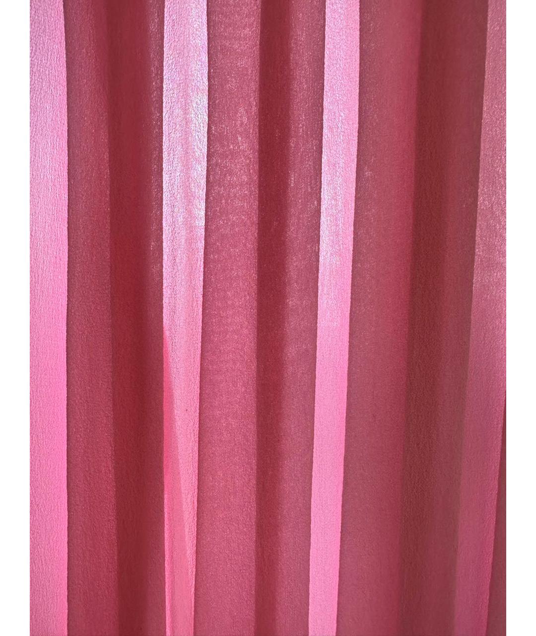 M MISSONI Розовое шелковое коктейльное платье, фото 5