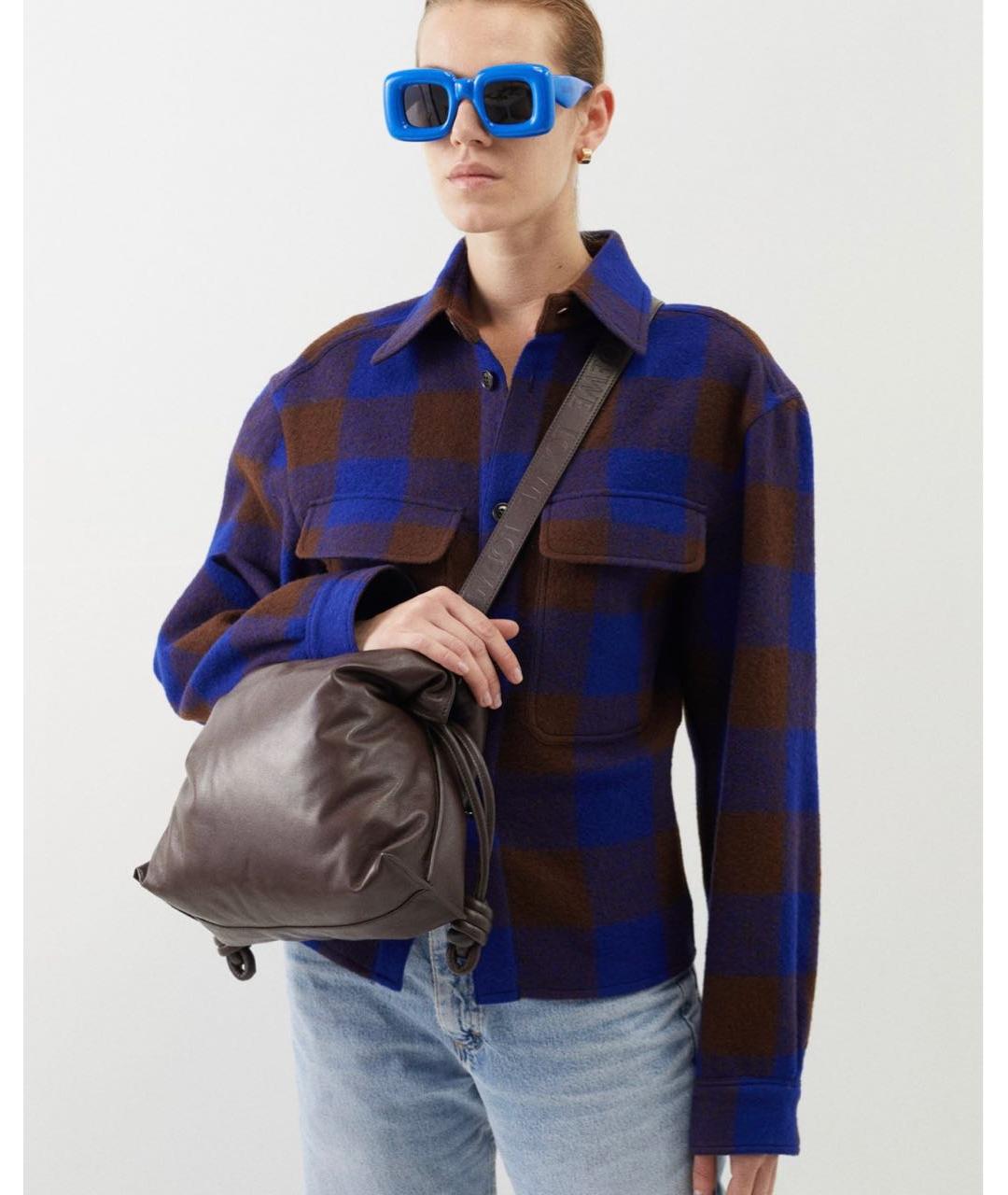 LOEWE Синие пластиковые солнцезащитные очки, фото 4