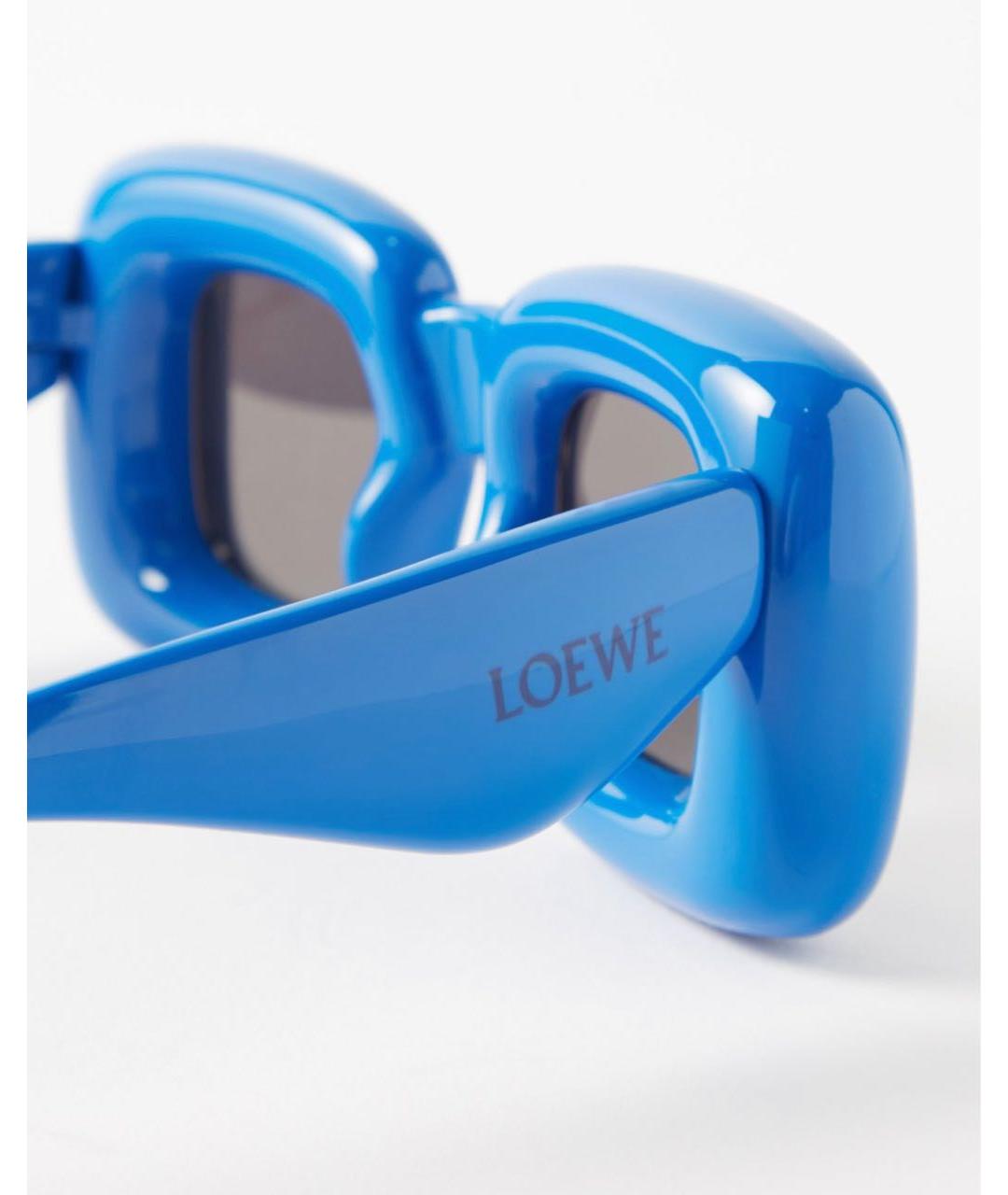 LOEWE Синие пластиковые солнцезащитные очки, фото 2