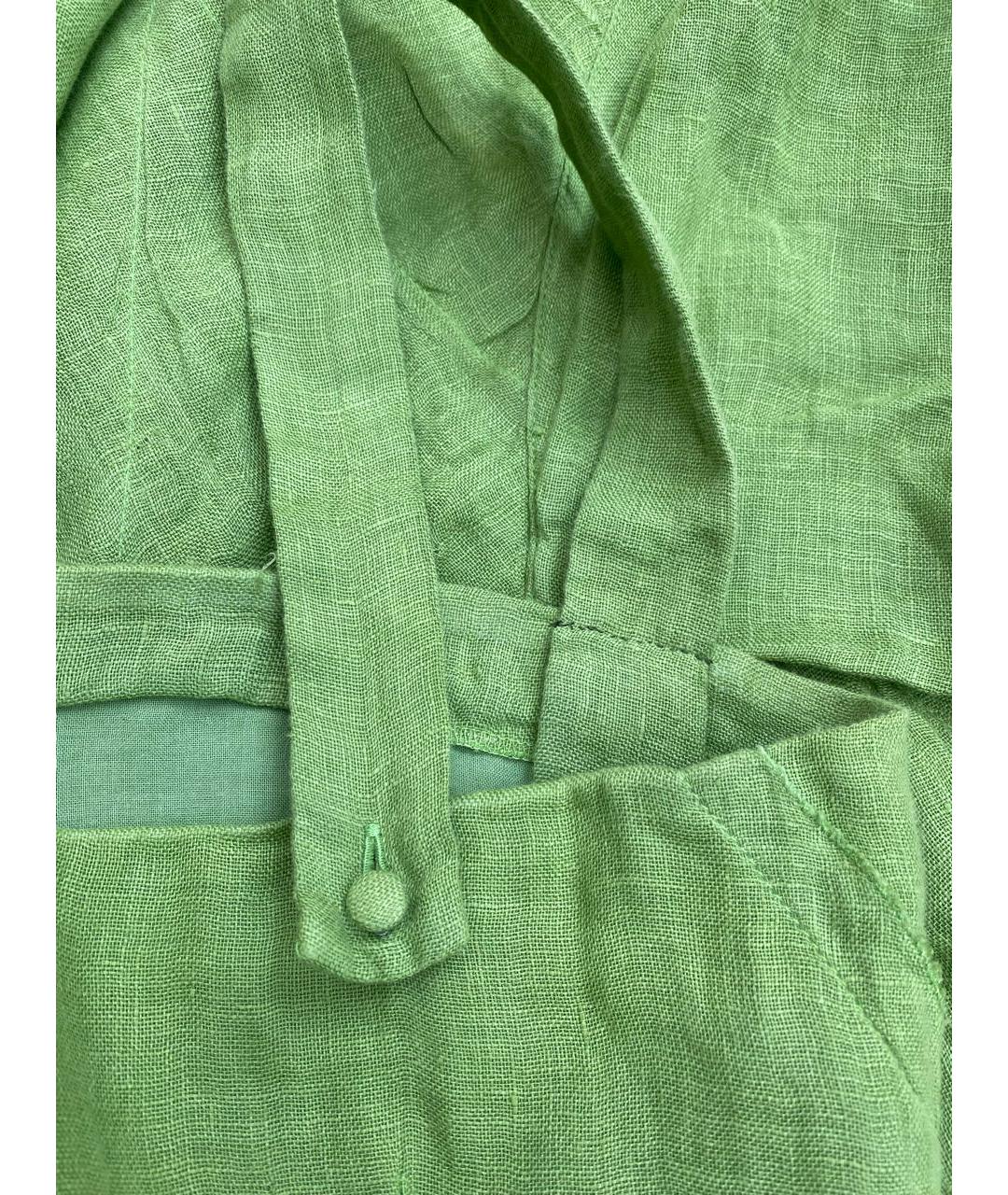 SONIA RYKIEL VINTAGE Зеленый льняной сарафан, фото 4