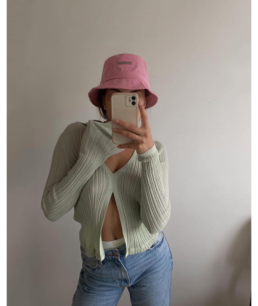 JACQUEMUS Розовая хлопковая панама, фото 4