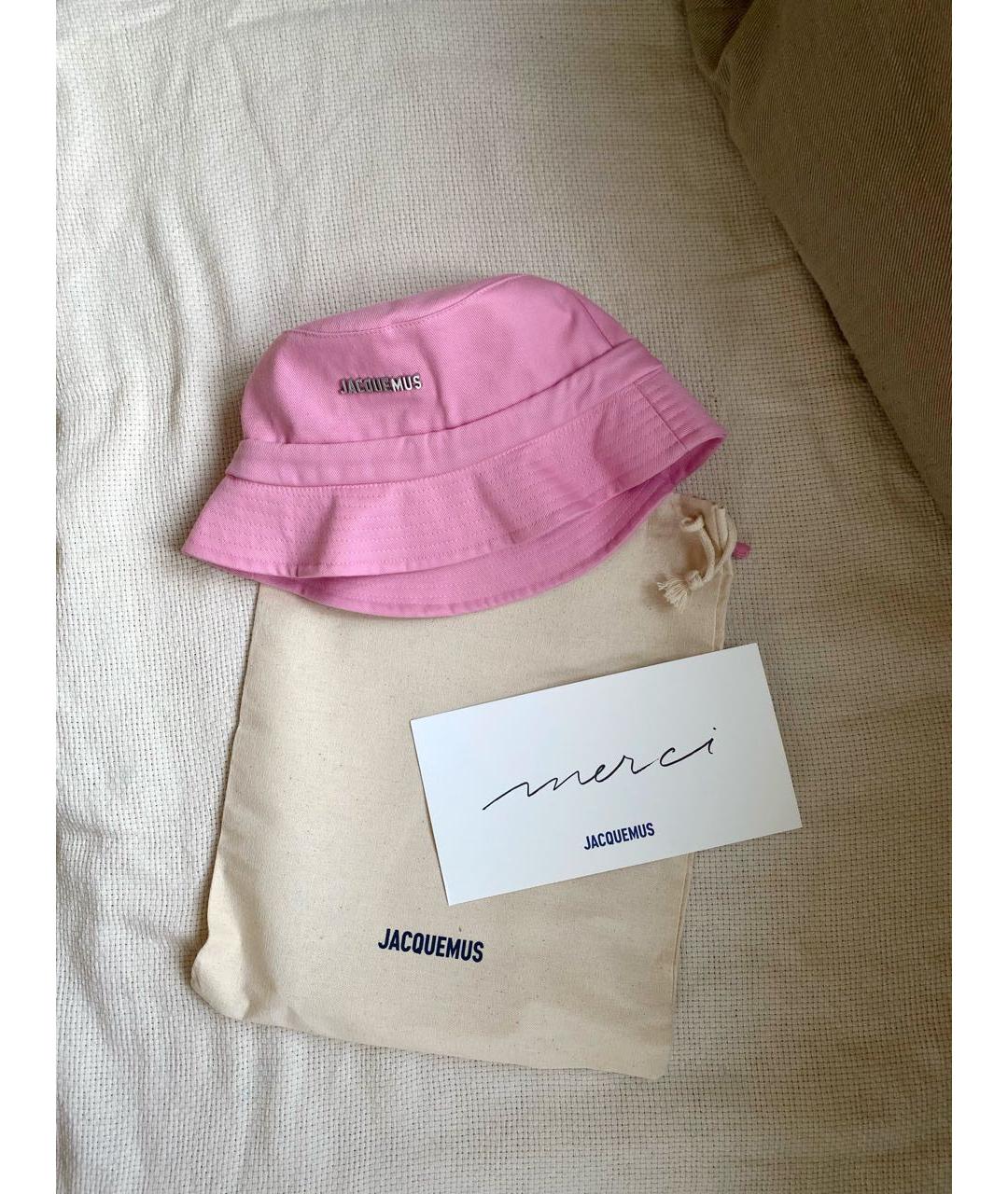 JACQUEMUS Розовая хлопковая панама, фото 6