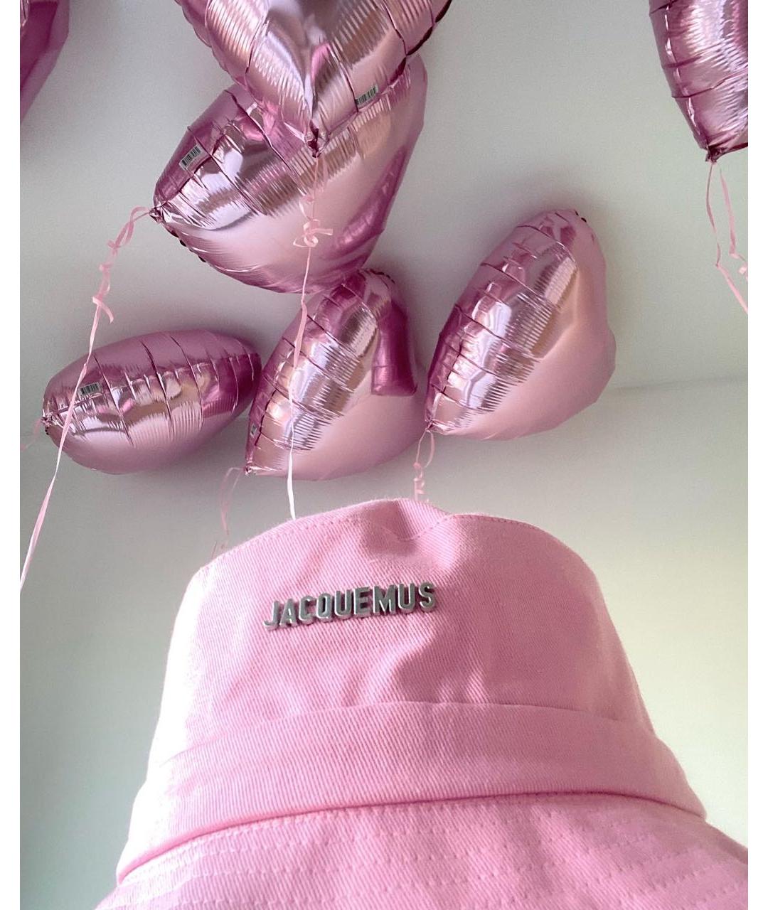 JACQUEMUS Розовая хлопковая панама, фото 2