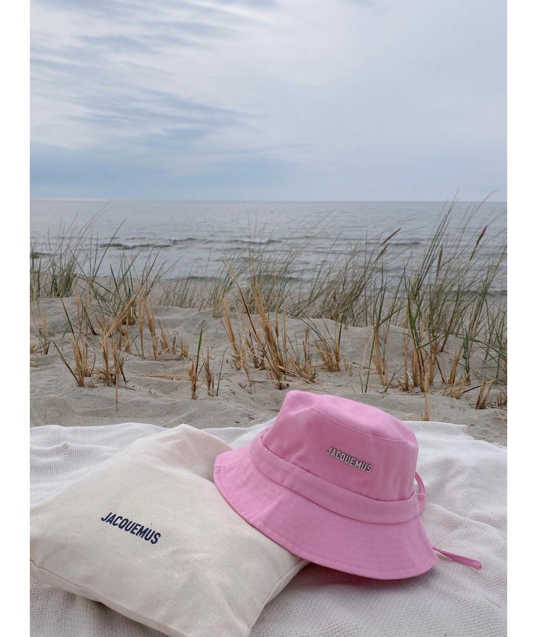 JACQUEMUS Розовая хлопковая панама, фото 3