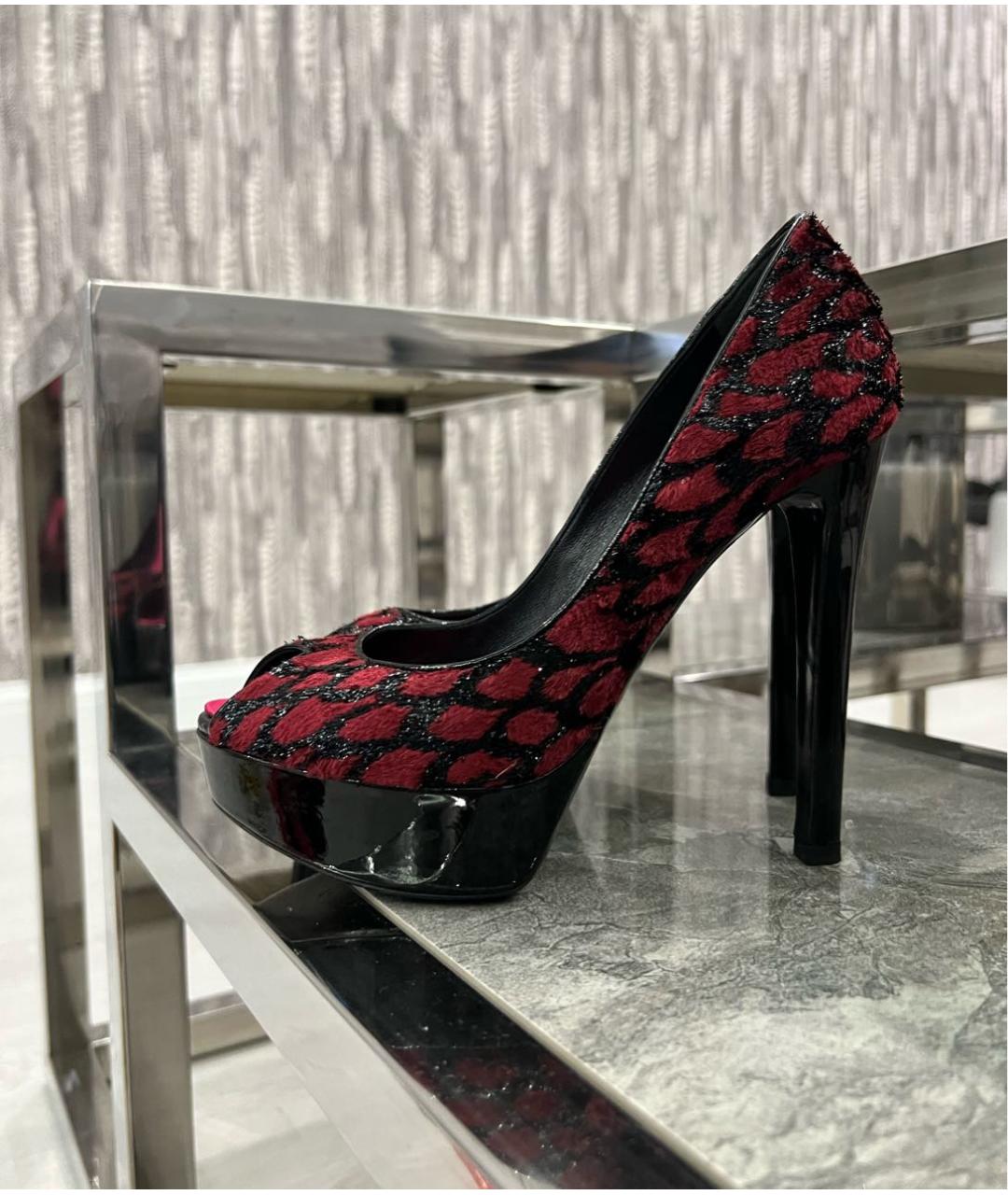 CHRISTIAN DIOR Бордовые туфли, фото 9