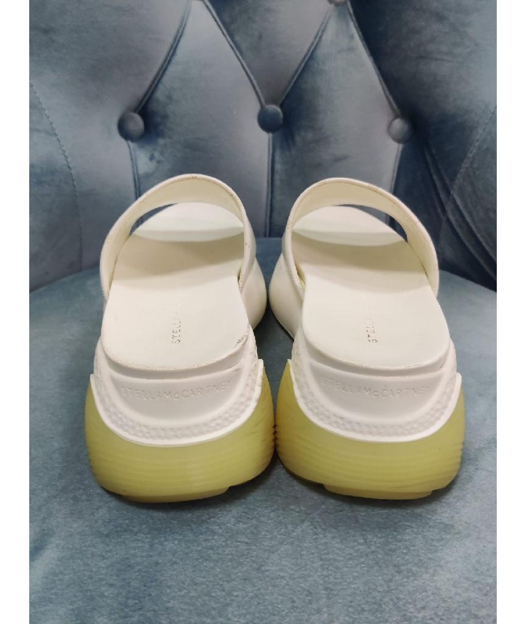 STELLA MCCARTNEY Белые шлепанцы, фото 4