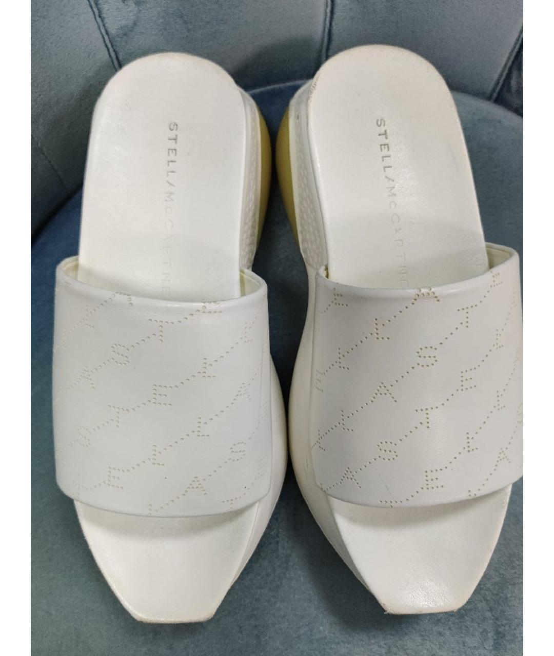 STELLA MCCARTNEY Белые шлепанцы, фото 6