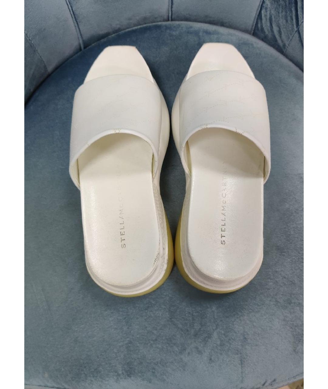 STELLA MCCARTNEY Белые шлепанцы, фото 3