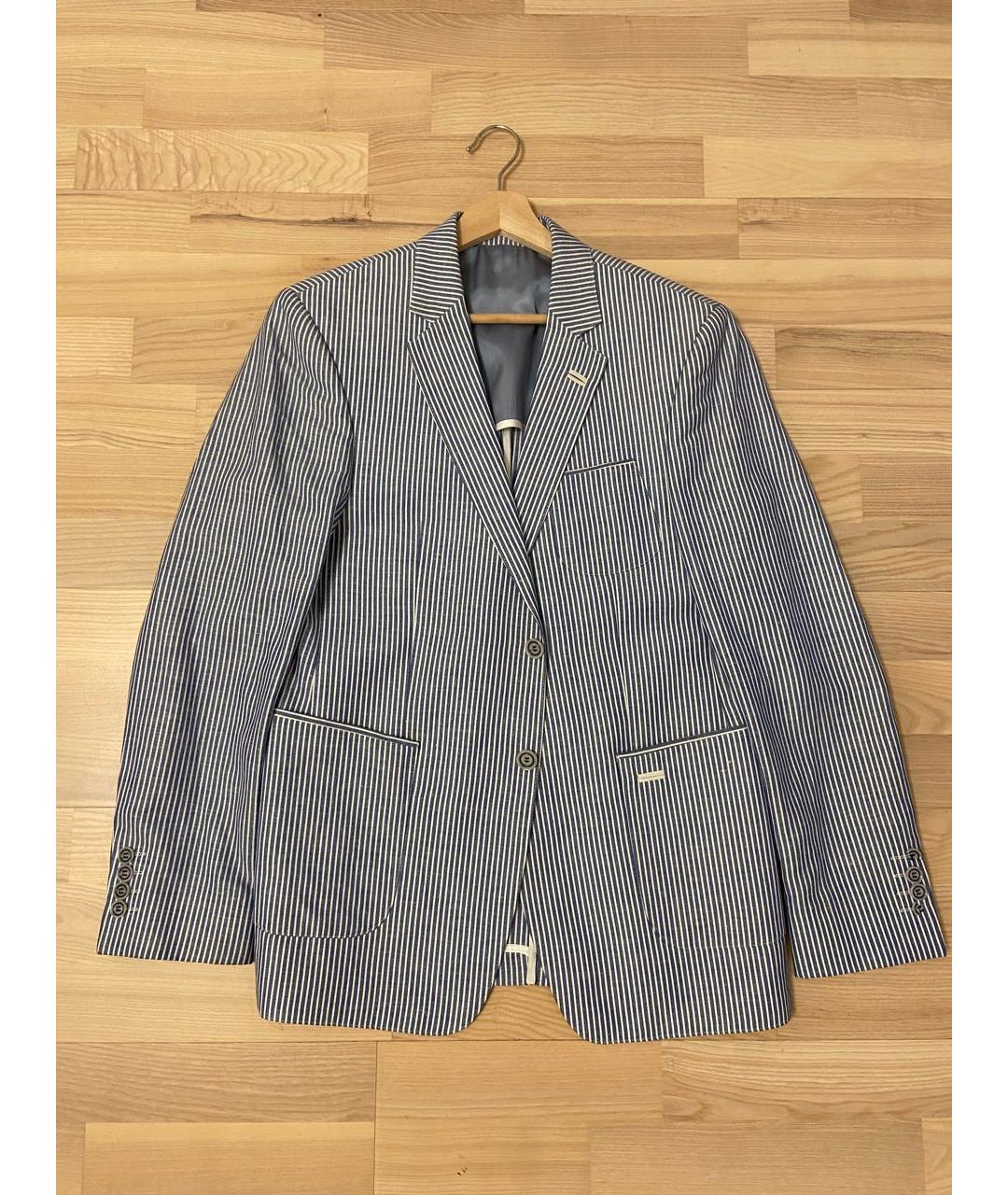 ETRO Голубой льняной пиджак, фото 9
