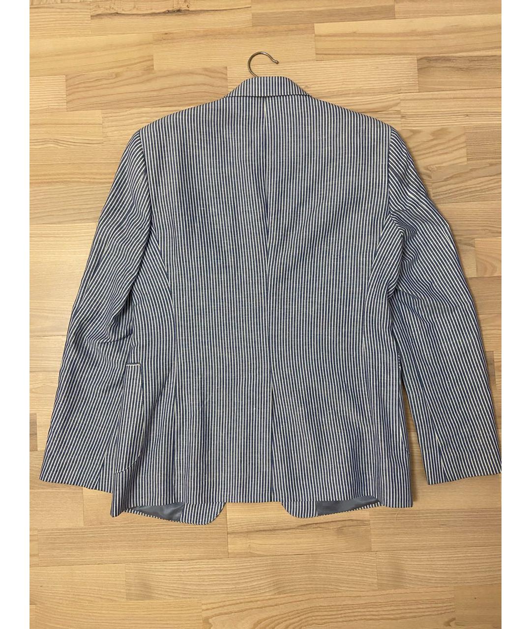 ETRO Голубой льняной пиджак, фото 2