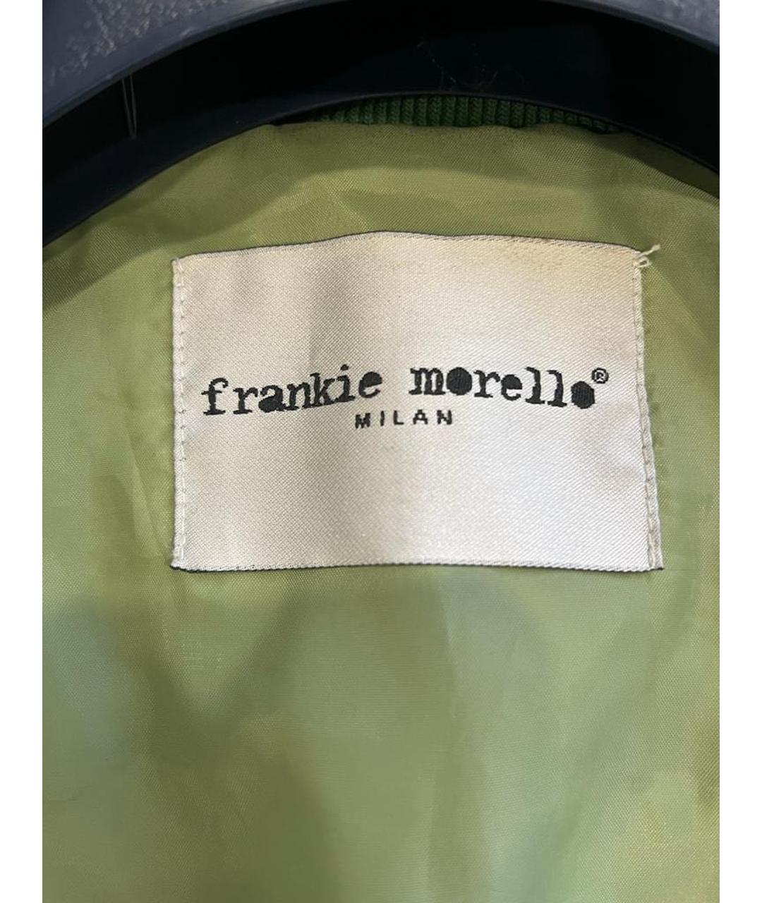 FRANKIE MORELLO Салатовая кожаная куртка, фото 4