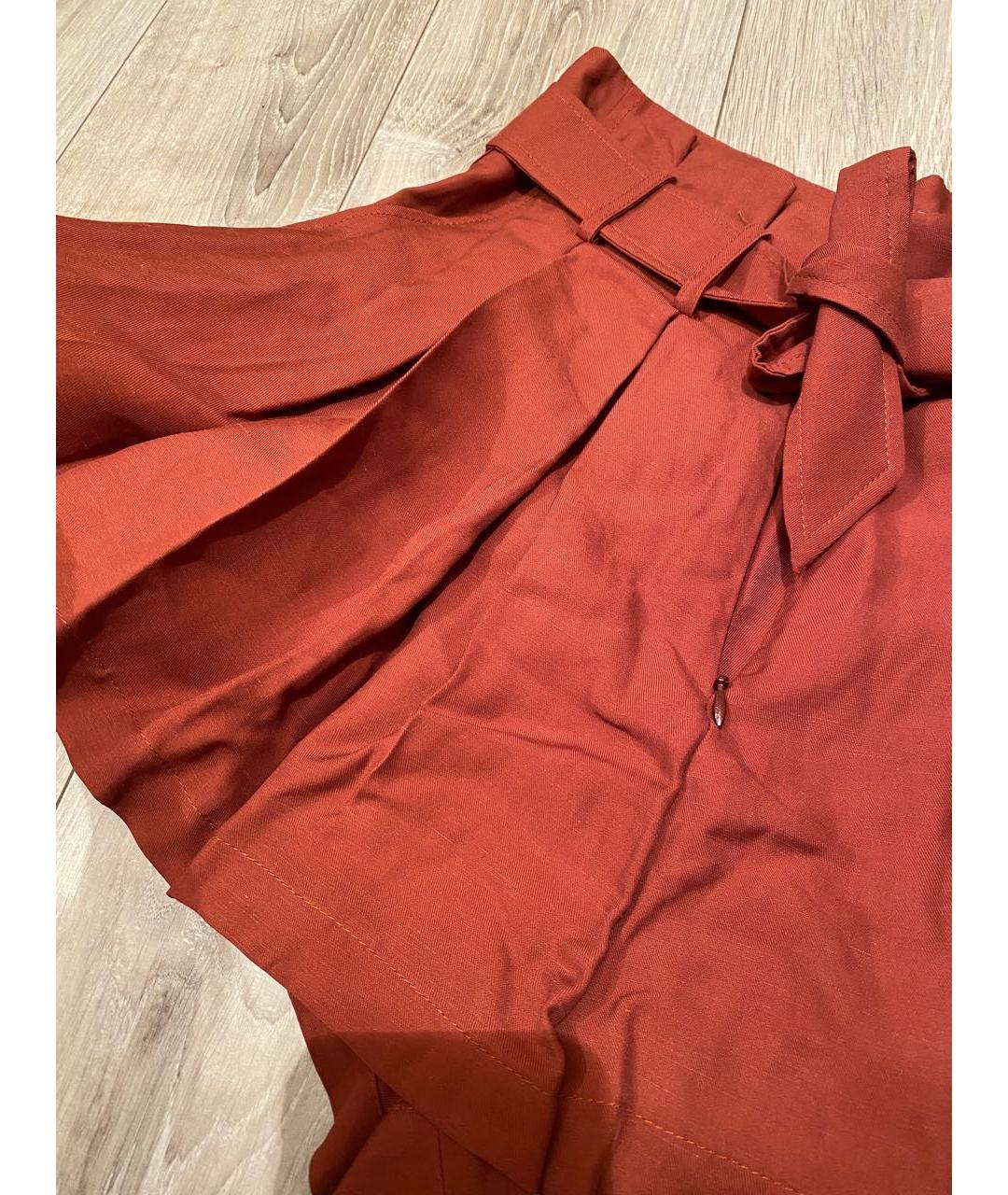 SANDRO Красные вискозные шорты, фото 4