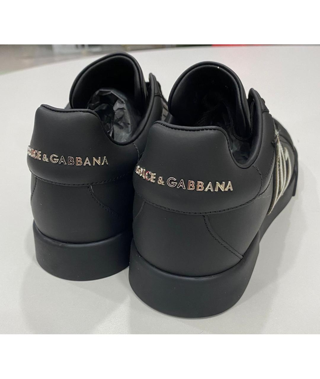 DOLCE&GABBANA Черные кроссовки, фото 4