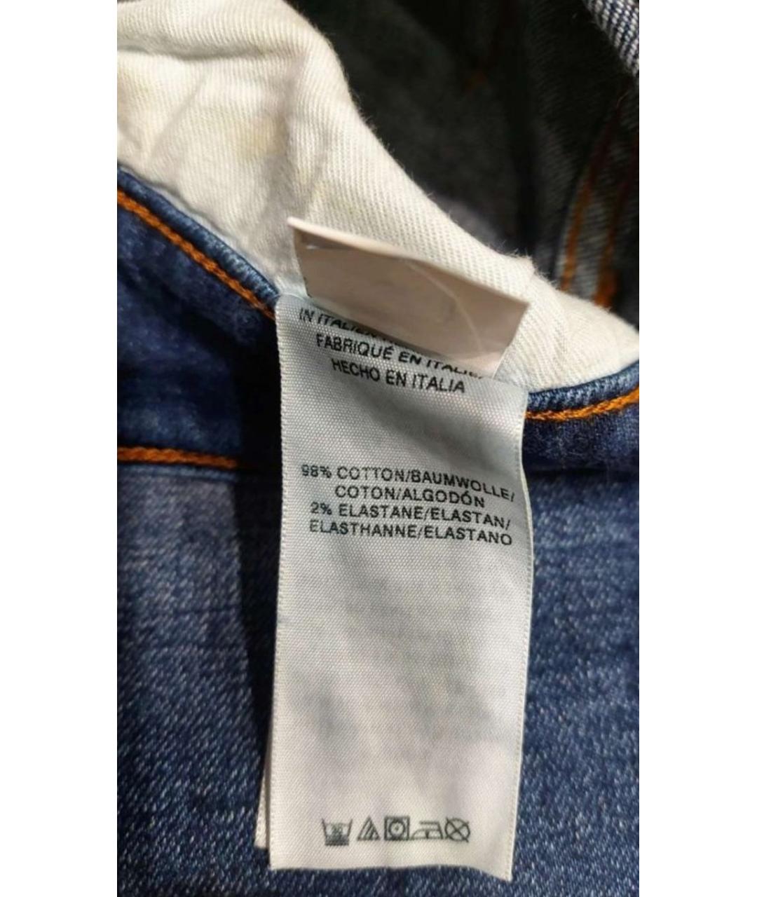 TRUE RELIGION Голубые хлопко-эластановые джинсы скинни, фото 6