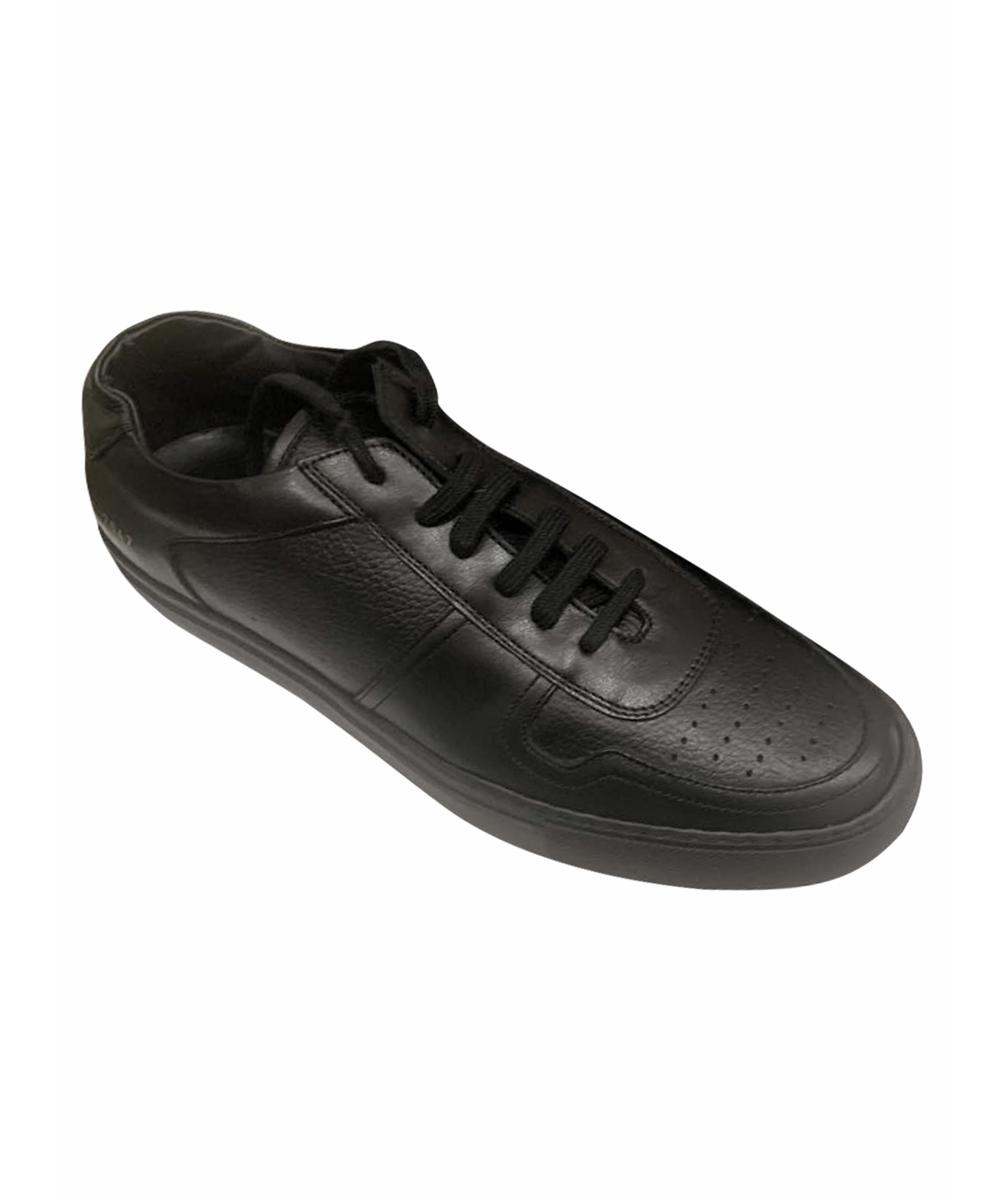 COMMON PROJECTS Черные кожаные низкие кроссовки / кеды, фото 1