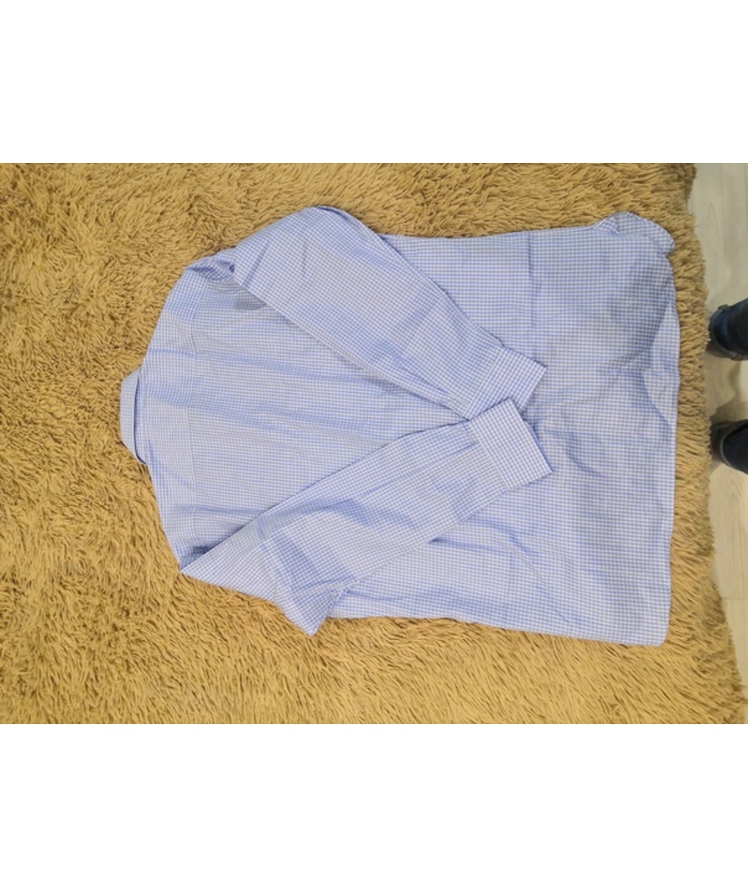 LUCIANO BARBERA Голубая хлопковая классическая рубашка, фото 2
