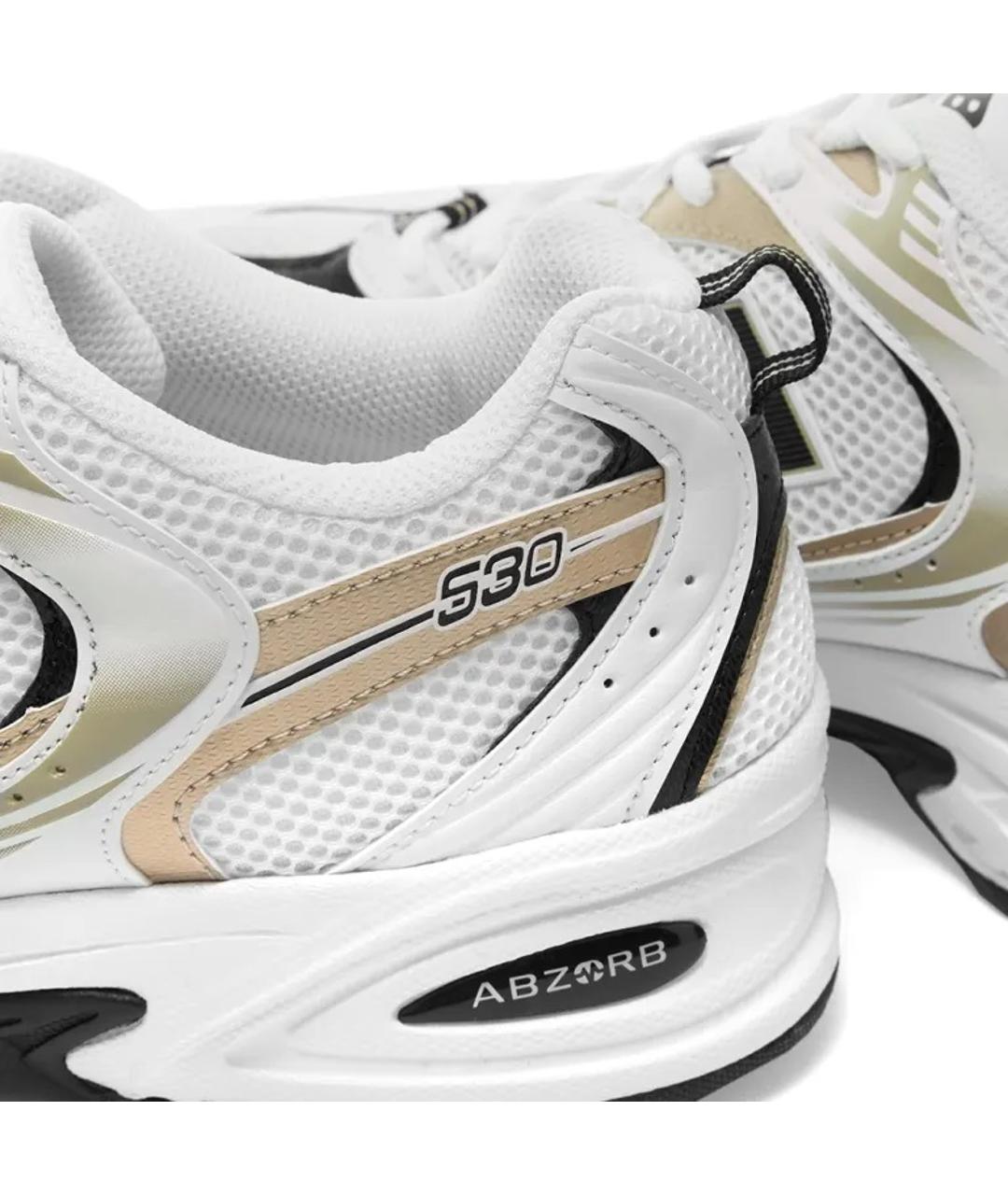 NEW BALANCE Белые текстильные кроссовки, фото 2