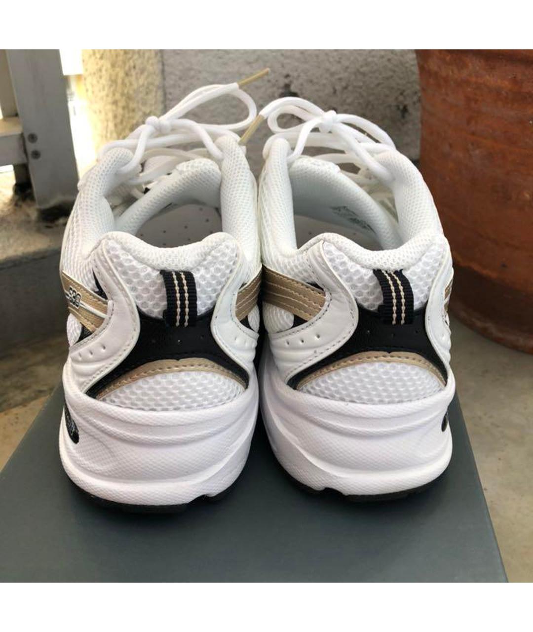 NEW BALANCE Белые текстильные кроссовки, фото 4