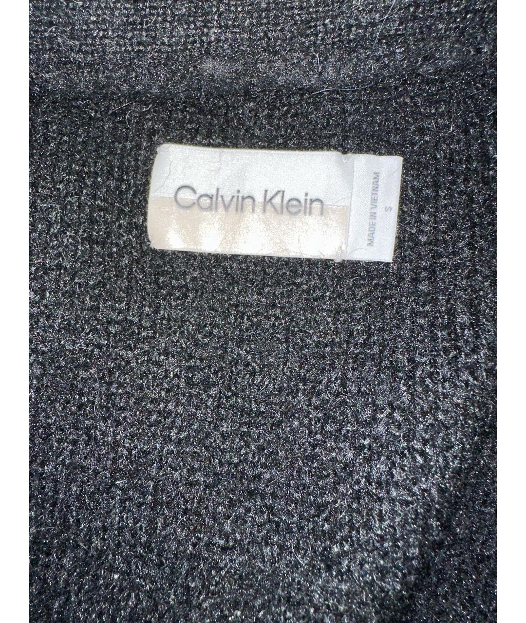 CALVIN KLEIN Черный полиэстеровый кардиган, фото 4