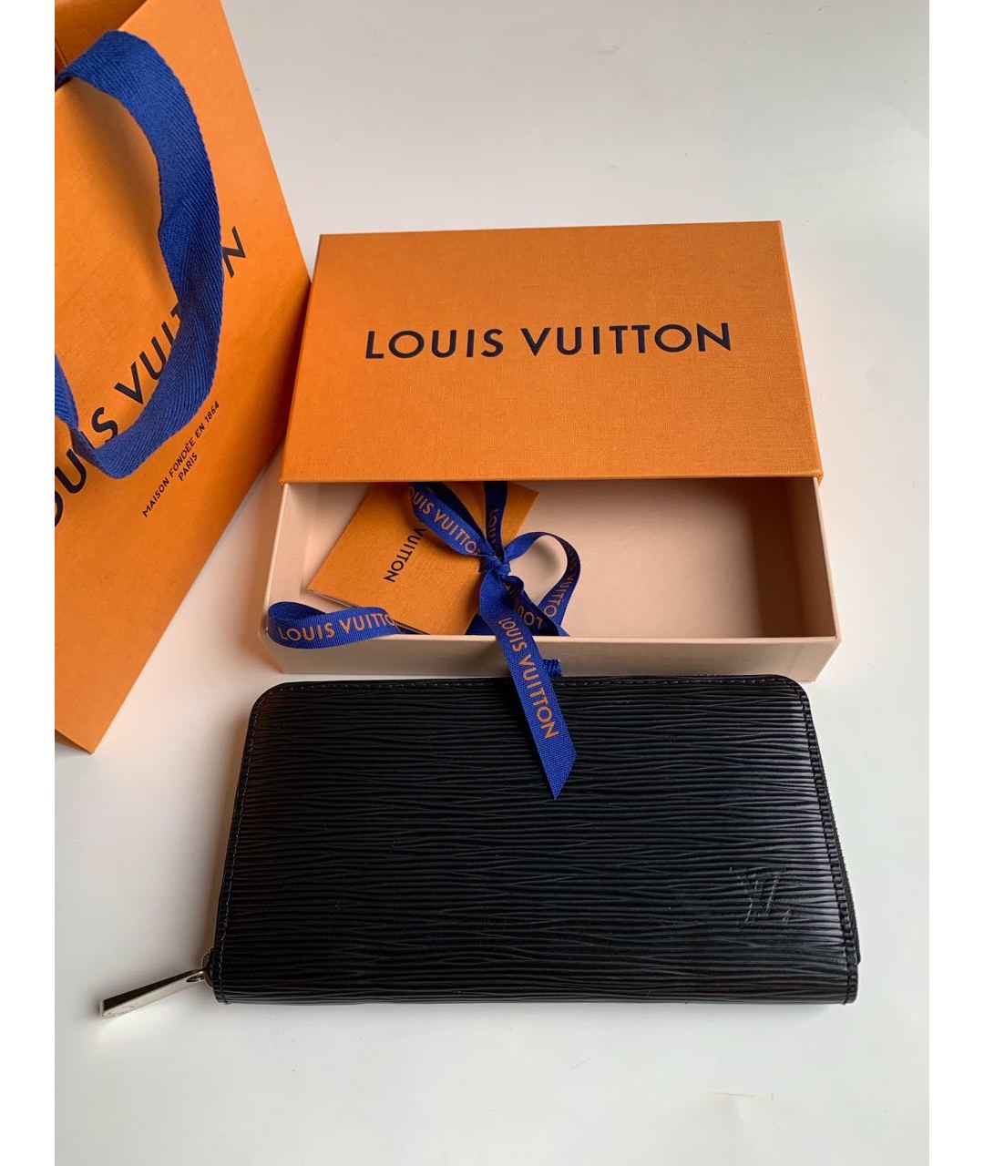 LOUIS VUITTON PRE-OWNED Черный кожаный кошелек, фото 2